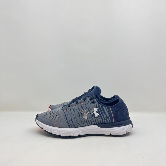 Under Armour Charged Bandit 3 Gray Blue Running Shoes Sneakers Women's Size 5.5 - Picture 2 of 14